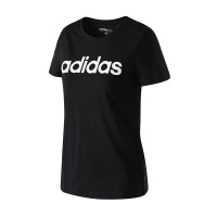 adidas阿迪达斯NEO女子短袖T恤2018新款修身休闲运动服CV7026