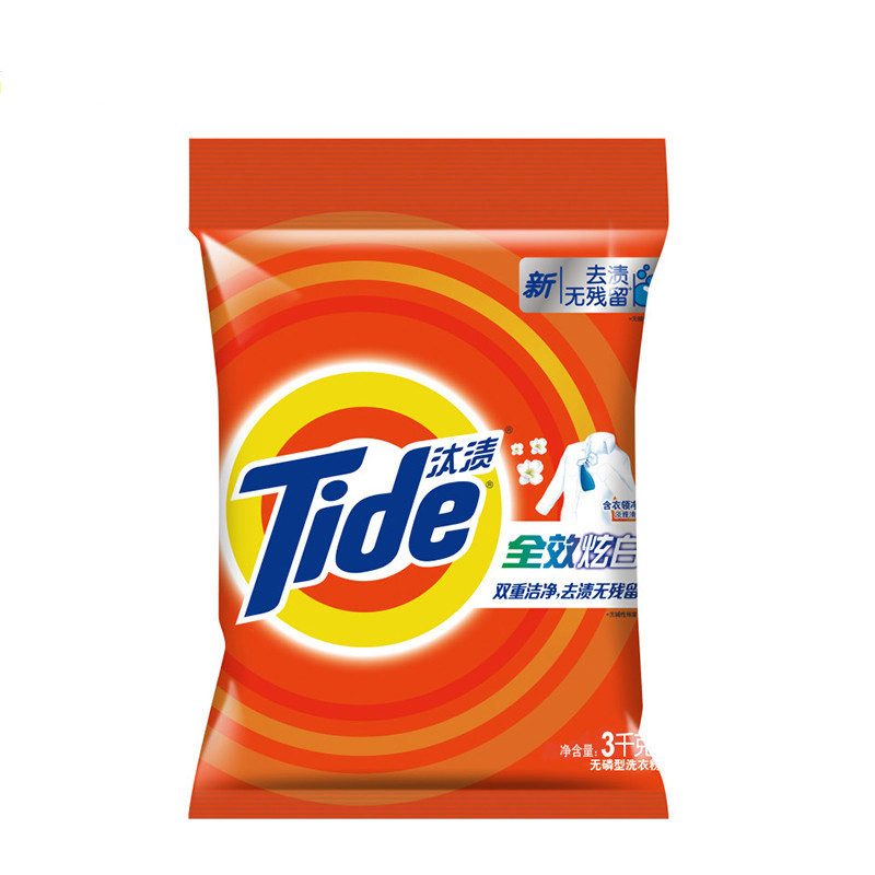 宝洁 汰渍系列 全效炫白 洗衣粉 3kg(袋)