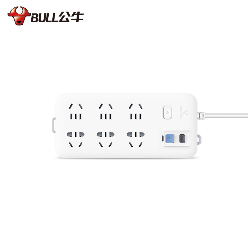 公牛(bull) 六插位 带漏电保护功能 3米 接线板 GN-705(S) 新国标(个)