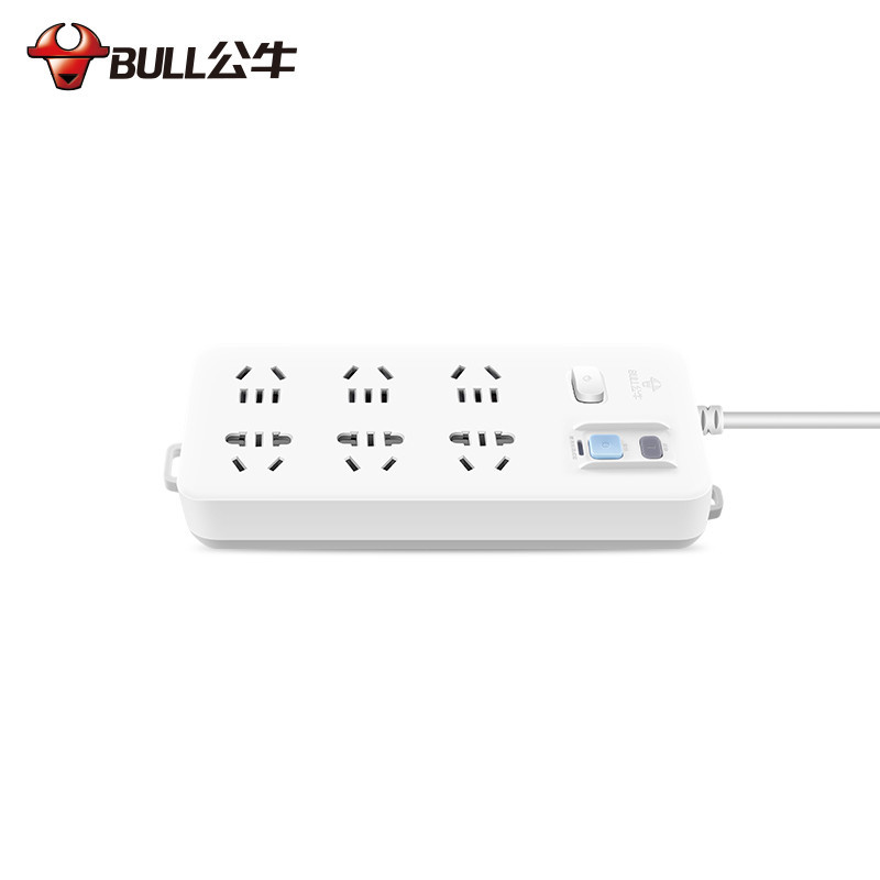 公牛(bull) 六插位 带漏电保护功能 3米 接线板 GN-705(S) 新国标(个)