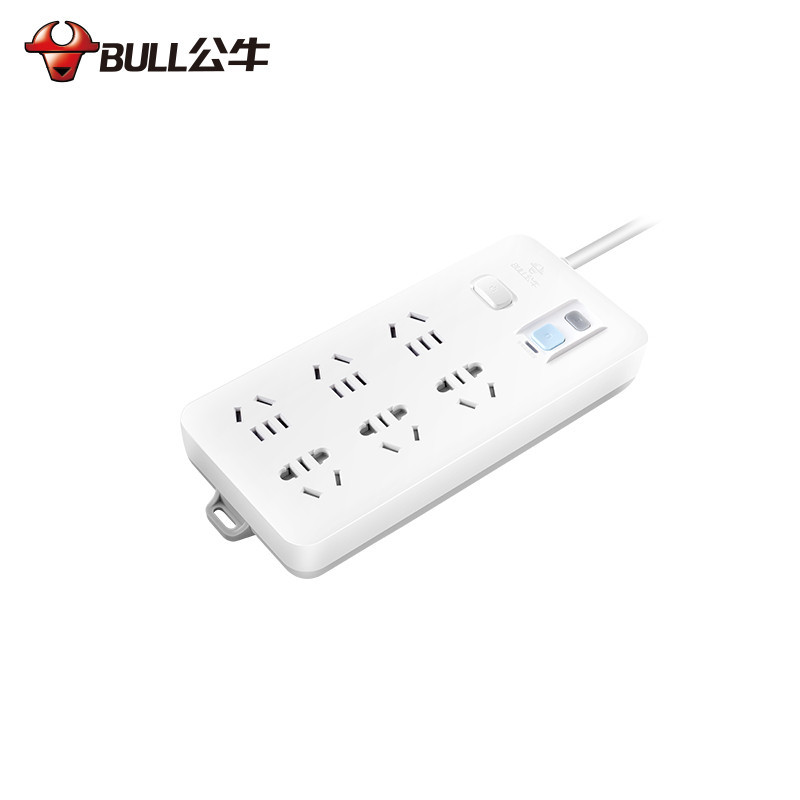 公牛(bull) 六插位 带漏电保护功能 3米 接线板 GN-705(S) 新国标(个)