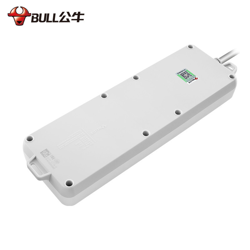 公牛(bull) 八插位 带安全保护门 10米 接线板 GN-403(S)新国标(个)