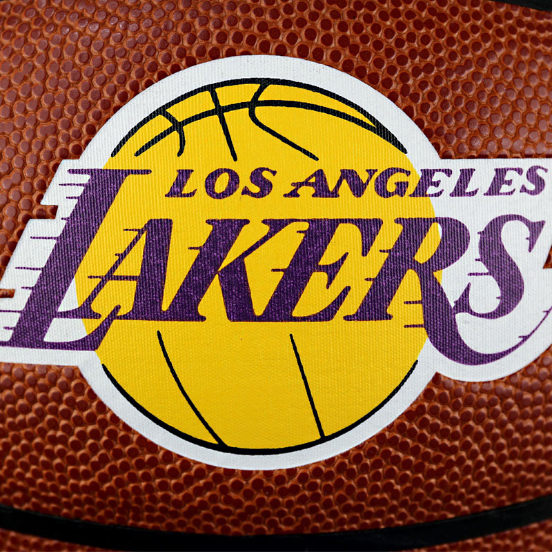 spalding斯伯丁官方旗舰店nba湖人队徽室内室外pu皮篮球74-094