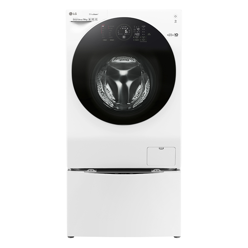 LG洗衣机WDFH457C0SW 14公斤蒸汽全自动直驱变频滚筒婴儿迷你波轮分区洗衣机高清大图