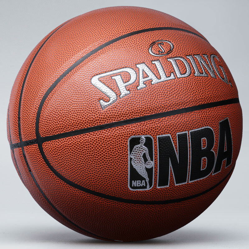 SPALDING官方旗舰店新款JR.NBA室内室外PU篮球74-945y
