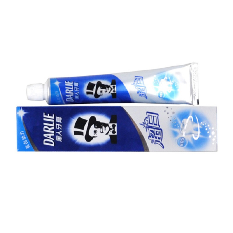 黑人 超白含氟 牙膏 190g (支)