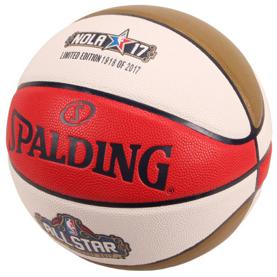 斯伯丁NBA全明星限量ALL STAR比赛篮球花球 76-1008限量编码花球