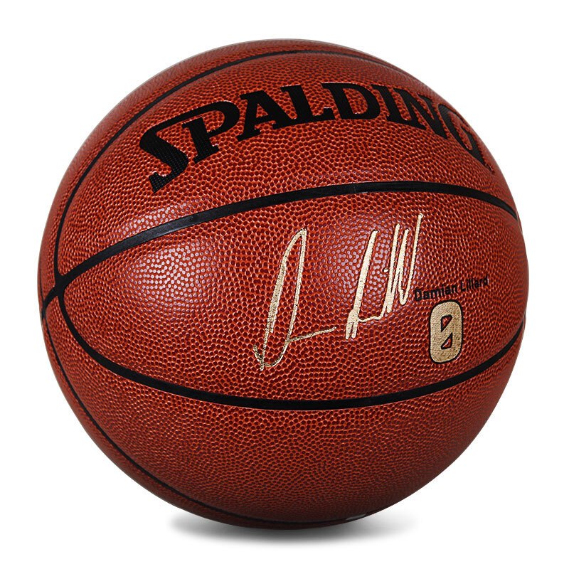 斯伯丁SPALDING篮球通用篮球7号篮球PU材质NBA球星签名系列蓝球 76-110Y