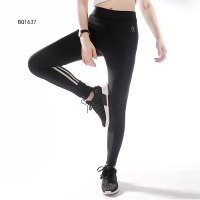 阿迪达斯女裤运动裤2017秋季新款健身训练紧身弹力透气长裤BQ6972