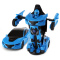 星辉(Rastar)1:32RS战警口袋机器人合金变形玩具汽车带声光可变形车模型61800蓝色