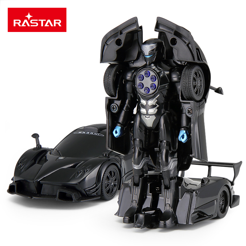 星辉(Rastar)1:32帕加尼变形合金变形玩具汽车带声光可变形61900黑色
