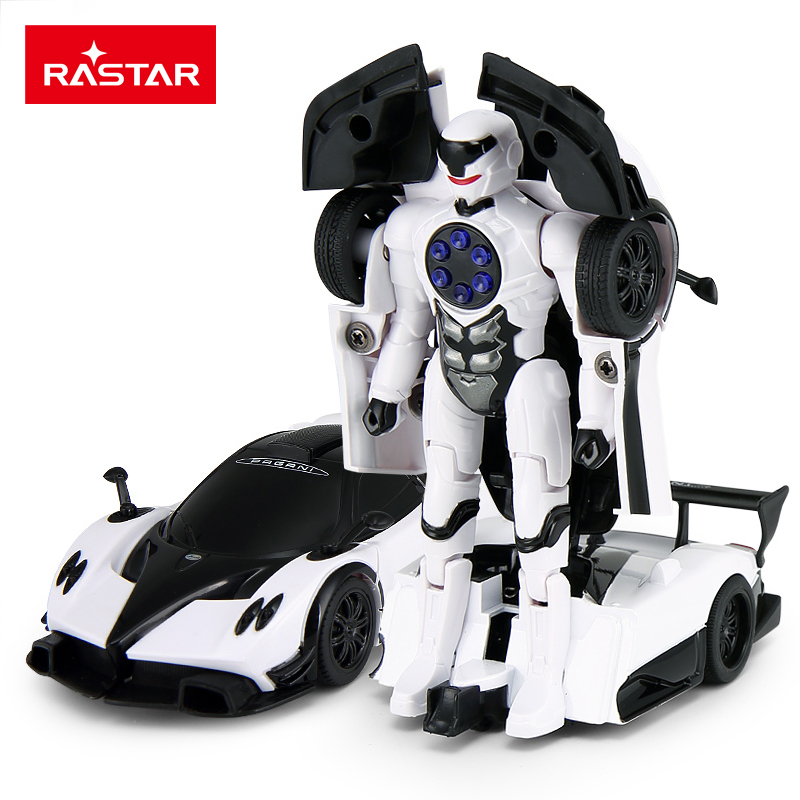 星辉(Rastar)1:32帕加尼变形合金变形玩具汽车带声光可变形61900白色