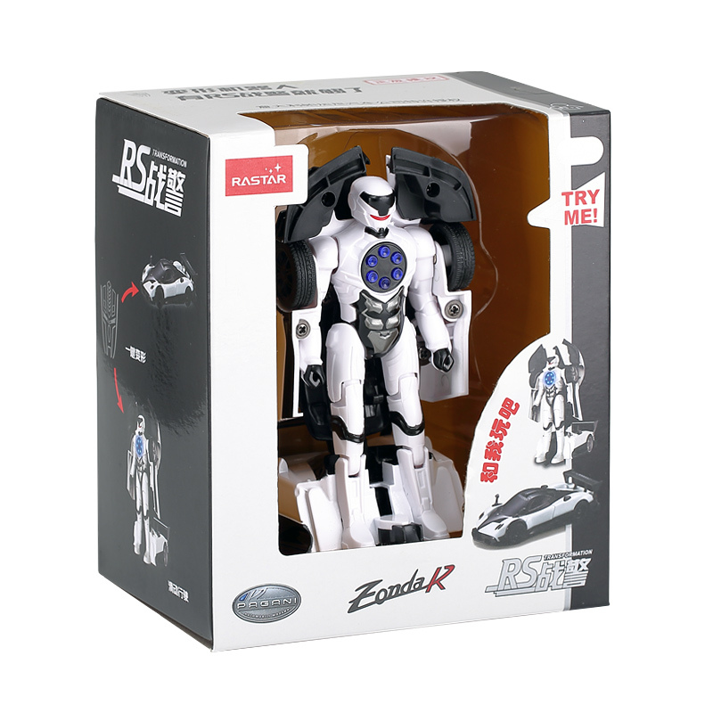 星辉(Rastar)1:32帕加尼变形合金变形玩具汽车带声光可变形61900白色