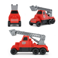 星辉(Rastar)4合1磁性拼装工程车汽车飞机挖掘机组合3岁儿童拼插拼图玩具套装77800.04