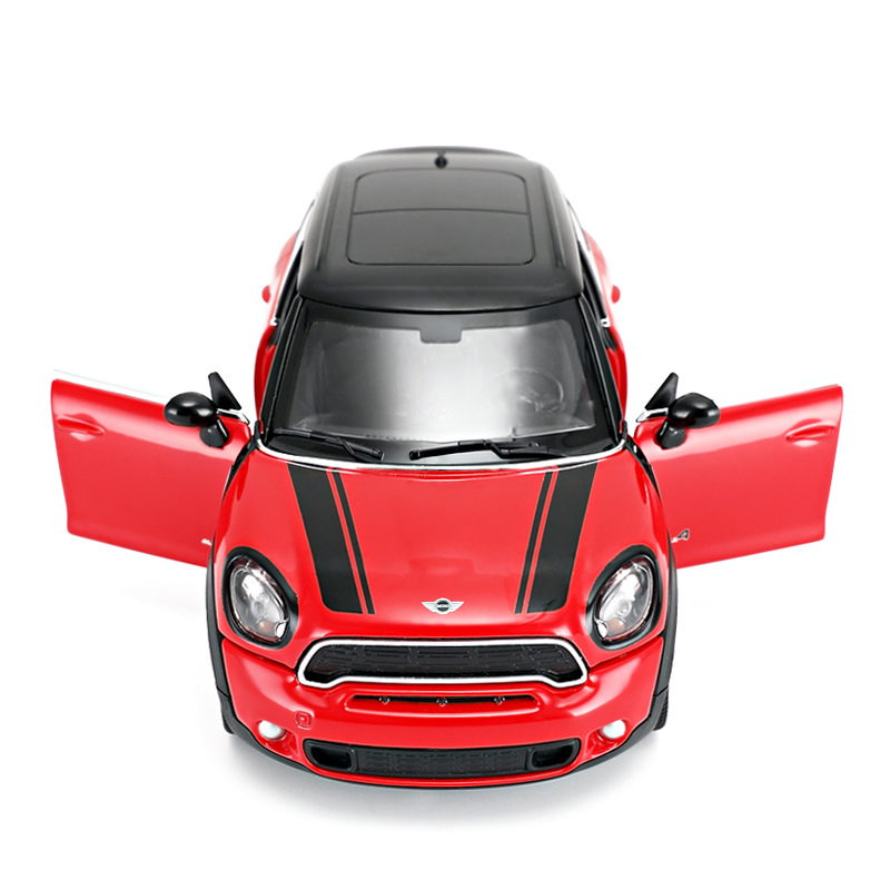 星辉rastar宝马mini合金汽车模型三开门124男孩玩具车静态车模56400