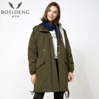 波司登BOSIDENG2017新品宽松风衣时尚休闲保暖羽绒服B70142566