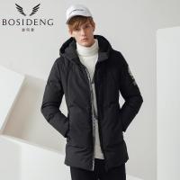 波司登BOSIDENG2017新款时尚中款男士羽绒服B70142505