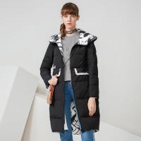波司登BOSIDENG2017新款时尚双面穿长款女款羽绒服B70142512