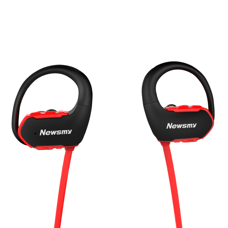纽曼(Newsmy)MP3播放器 Q12 8G 红色 头戴式运动蓝牙耳机 跑步健身型挂耳式 MP3音乐播放器
