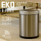 EKO(宜可) 智能感应垃圾桶家用 不锈钢免脚踏自动客厅欧式翻盖垃圾筒 9285 砂钢 9升