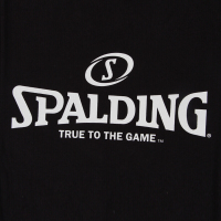 斯伯丁Spalding篮球运动服舒适透气大码短袖T恤男20017-01黑色