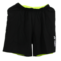 尤尼克斯YONEX羽毛球服比赛训练运动短裤男120257-007黑色M