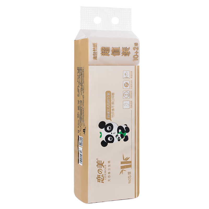 恋の美 熊猫无芯 卷纸 LM-5002 (箱*5提*12卷)(计价单位:箱)