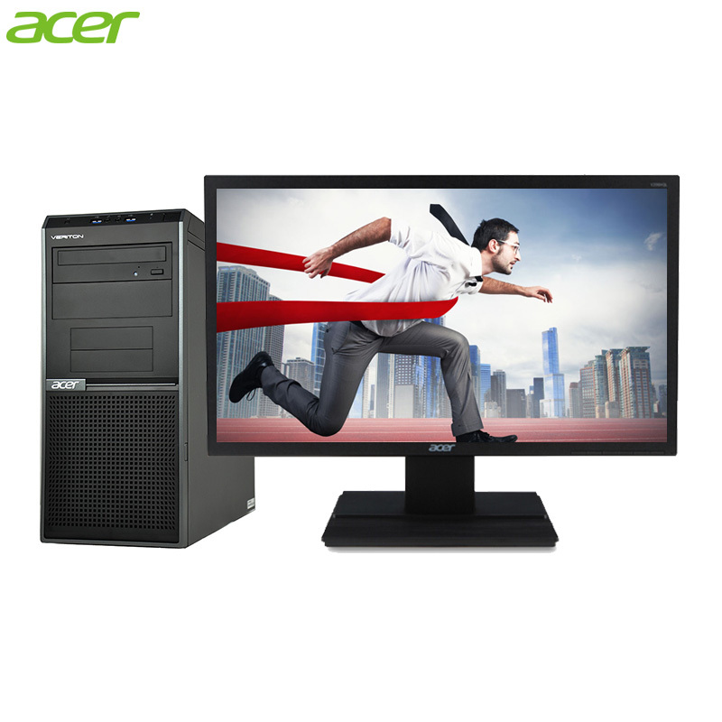 宏碁(acer)Veriton D430 商用台式电脑 24英寸屏(I5-7400 4GB 1TB 集显 无光驱DOS)