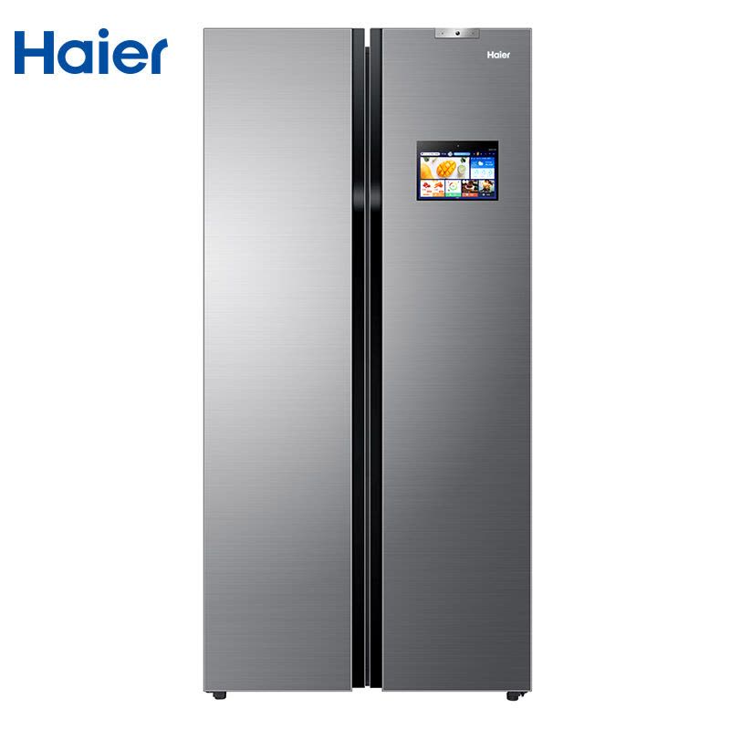 海尔(Haier)BCD-610WDIEU1 610升分冷无霜对开门冰箱 智能WIFI干湿分储大冷冻变频彩晶杀菌家用冰箱图片
