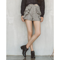 2017新品女鞋金属皮带扣粗跟圆头切尔西靴