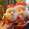 圣诞节礼物圣诞老人毛绒玩具玩偶小公仔圣诞树礼品创意可爱布娃娃圣诞老人18厘米
