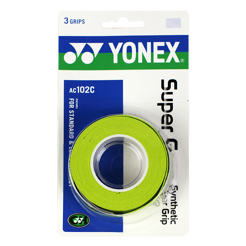 尤尼克斯YONEX羽毛球拍手胶运动吸汗带握把胶AC-102C 三条装 经典手胶