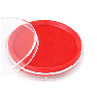 得力(deli)9863 圆形透明外壳快干印台