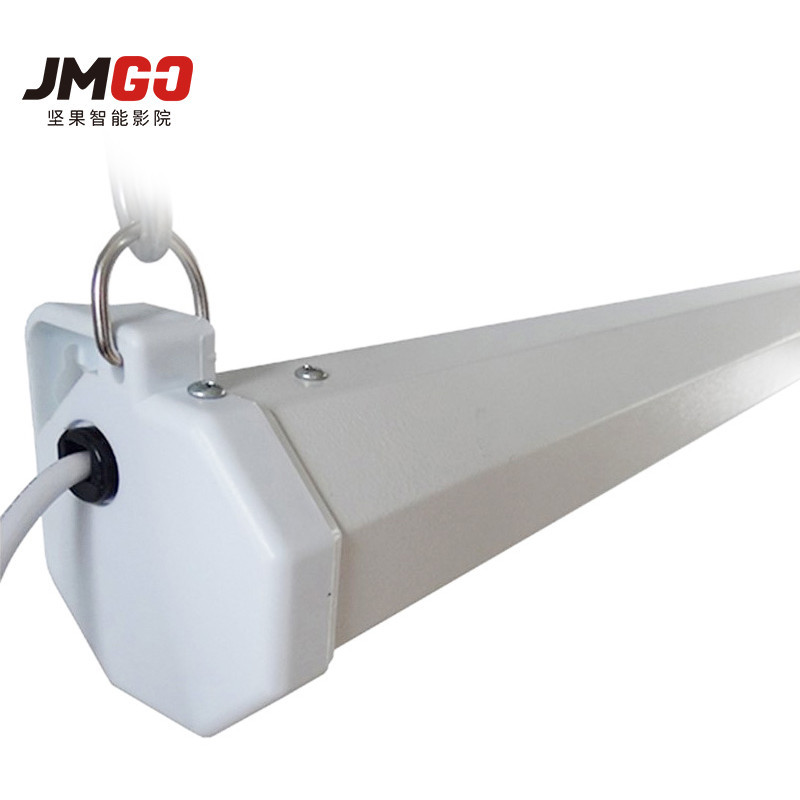 坚果(JMGO)专业投影 投影配件 电动遥控幕布100寸 16:9 宽屏幕比168度可视 高档耐用静音