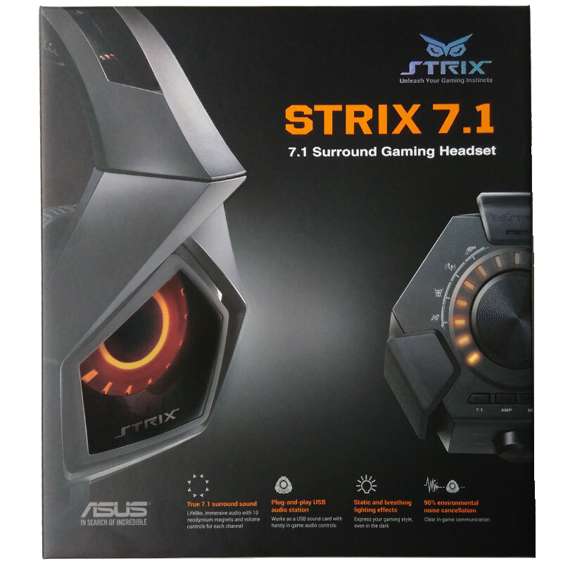 华硕(ASUS)Strix 7.1 猛禽7.1多声道电竞耳机
