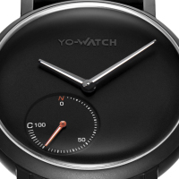 YO-WATCH Shine智能手表P6730M-橙色硅牛皮带款