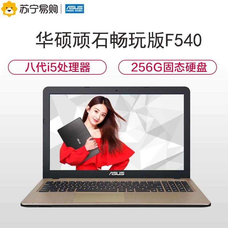 ASUS/华硕顽石畅玩版F540UP8250 15.6英寸大屏游戏本笔记本电脑(i5-8250U 4GB 256GB固态 2G独显)轻薄本 手提学生商务办公本图片