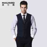 美尔雅(MAILYARD)男装马甲 男式商务休闲西服马甲男士绅士背心 002