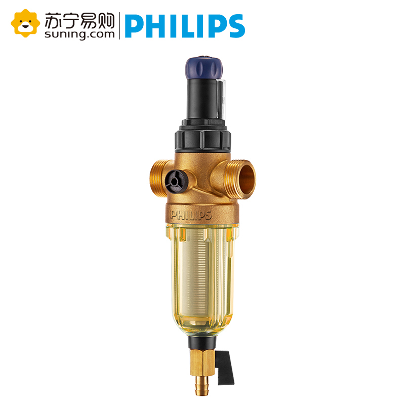 飞利浦 Philips 家用净水器WP4100/01 净水机 前置过滤器德国进口反冲洗厨房自来水