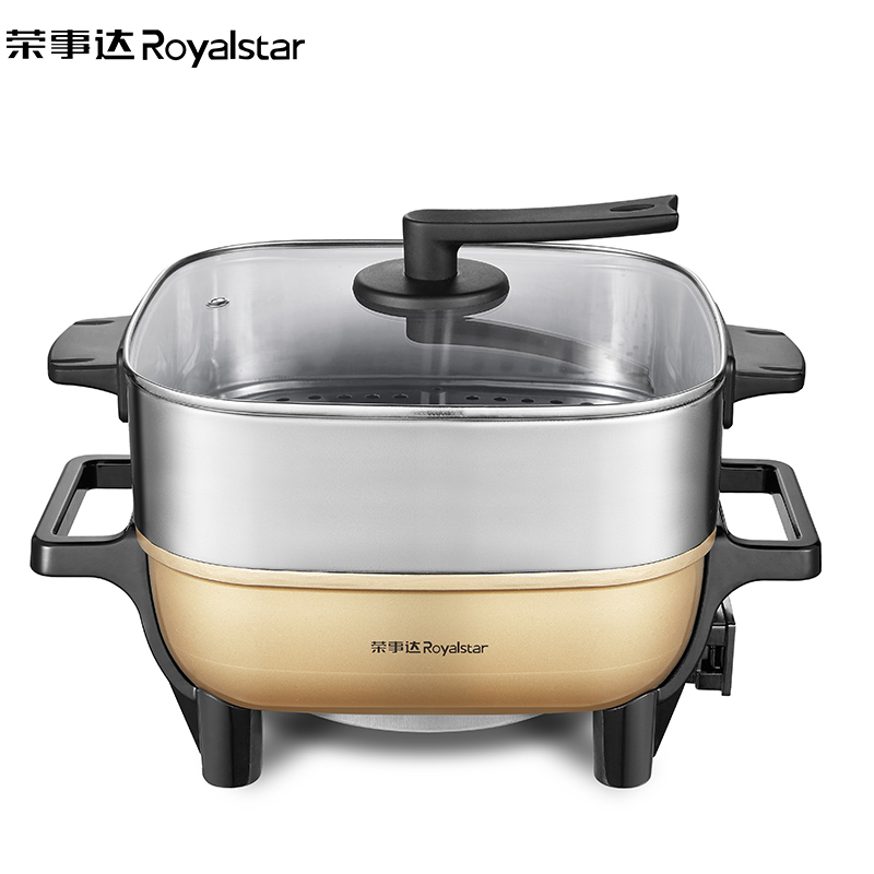 荣事达(Royalstar)多用途锅电火锅家用多功能6L韩式蒸锅RHG-S60ZL带蒸笼高清大图