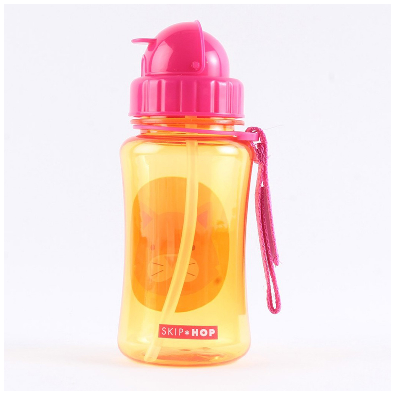 SKIP HOP儿童学饮杯吸管杯防漏防摔TRITAN 350ML 猫咪 水杯
