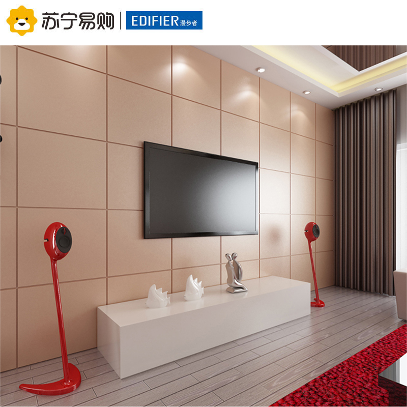 漫步者(EDIFIER)SS01音箱支架 魔号E225系列电视音响专用 白色