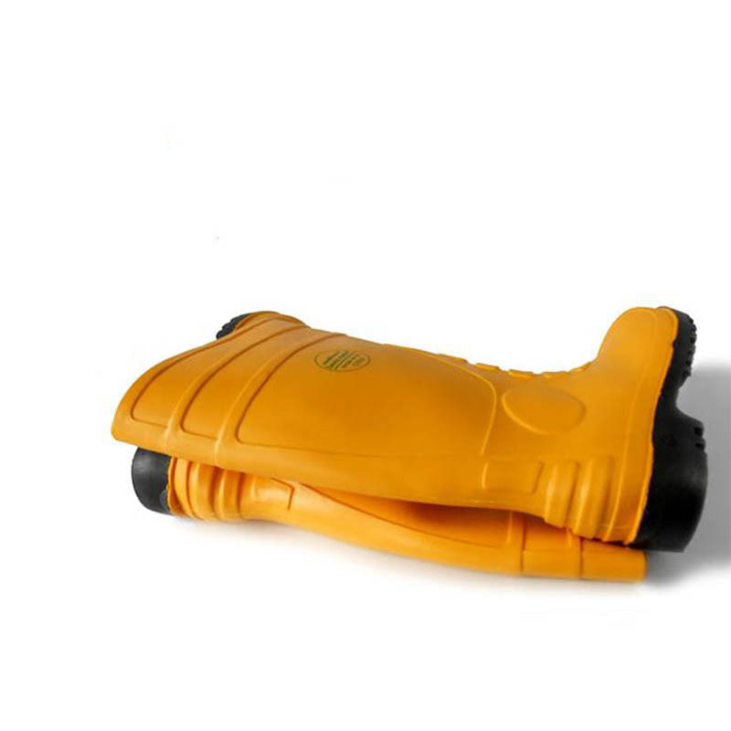 莱尔 黄筒黑底 双钢 高筒雨鞋 43码 SFF-2-19（双）