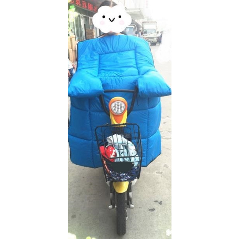 电动车暖把护腿连体挡风被