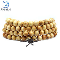 月印百川 侧柏108颗手串 男女款老料侧柏佛珠手链
