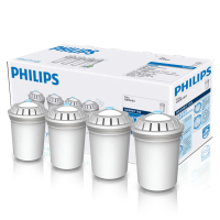 飞利浦(PHILIPS)家用净水器 净水壶 专用滤芯 原装替芯(4只装) WP3903/02