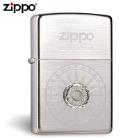 原装正品打火机zippo正版 限量版 镀银白色幸运石 zippo