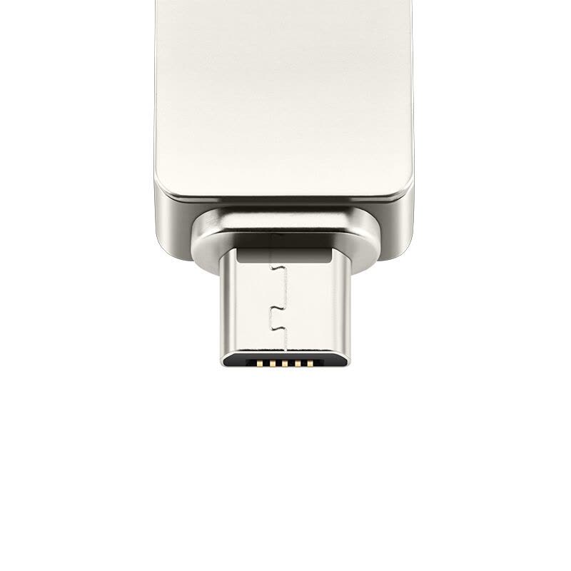 爱国者(aigo)16GB 高速MicroUSB USB3.0 双接口 手机U盘U385 OTG精耀系列 银色图片