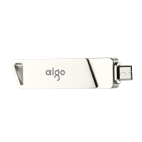 爱国者(aigo)16GB 高速MicroUSB USB3.0 双接口 手机U盘U385 OTG精耀系列 银色