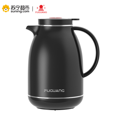 富光(FUGUANG)WFS1018-1500 1500ml欧式家用大容量保温水壶保温瓶玻璃内胆热水瓶暖水壶 黑色
